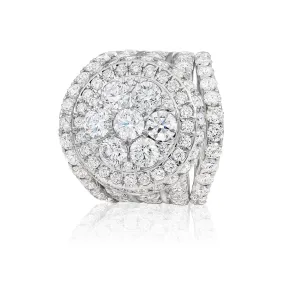 14ct White Gold 3 Ring Bridal Set With 7.00 Carats of White Diamonds