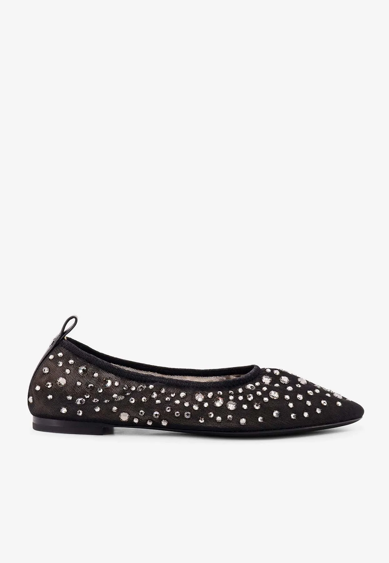 All-Over Rhinestones Ballet Flats