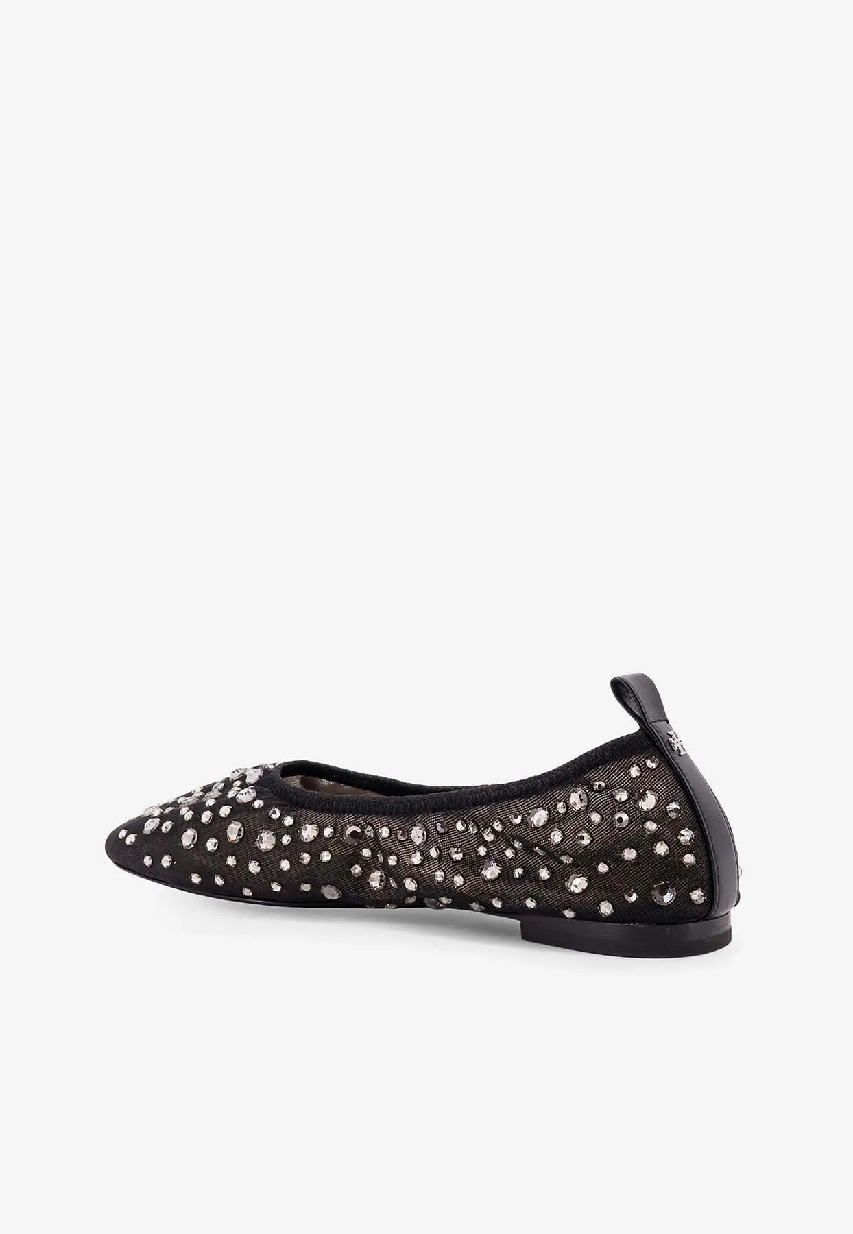 All-Over Rhinestones Ballet Flats