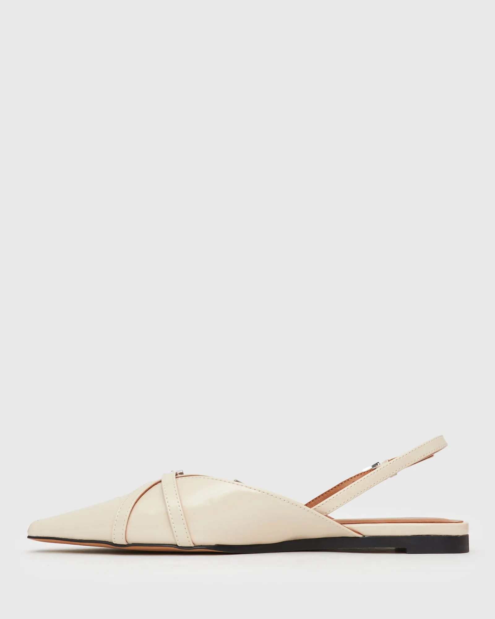ANYA Slingback Pointed Flat Mules