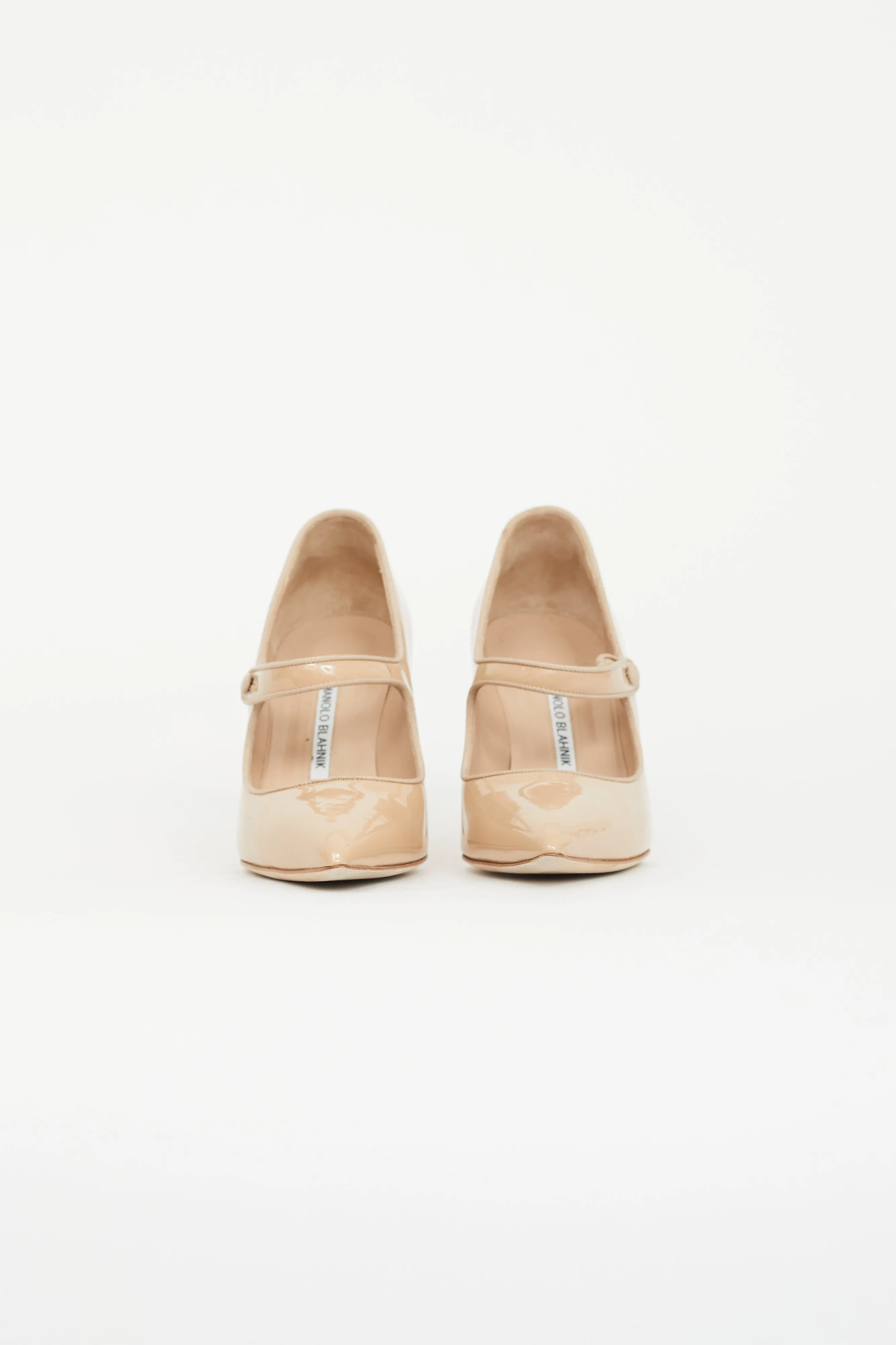 Beige Patent Campari Mary Jane Pump