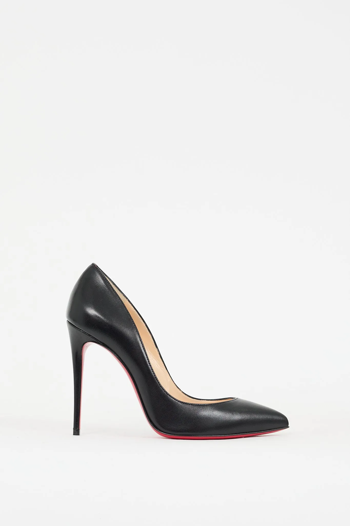Black Leather Pigalle Follies 100 Pump