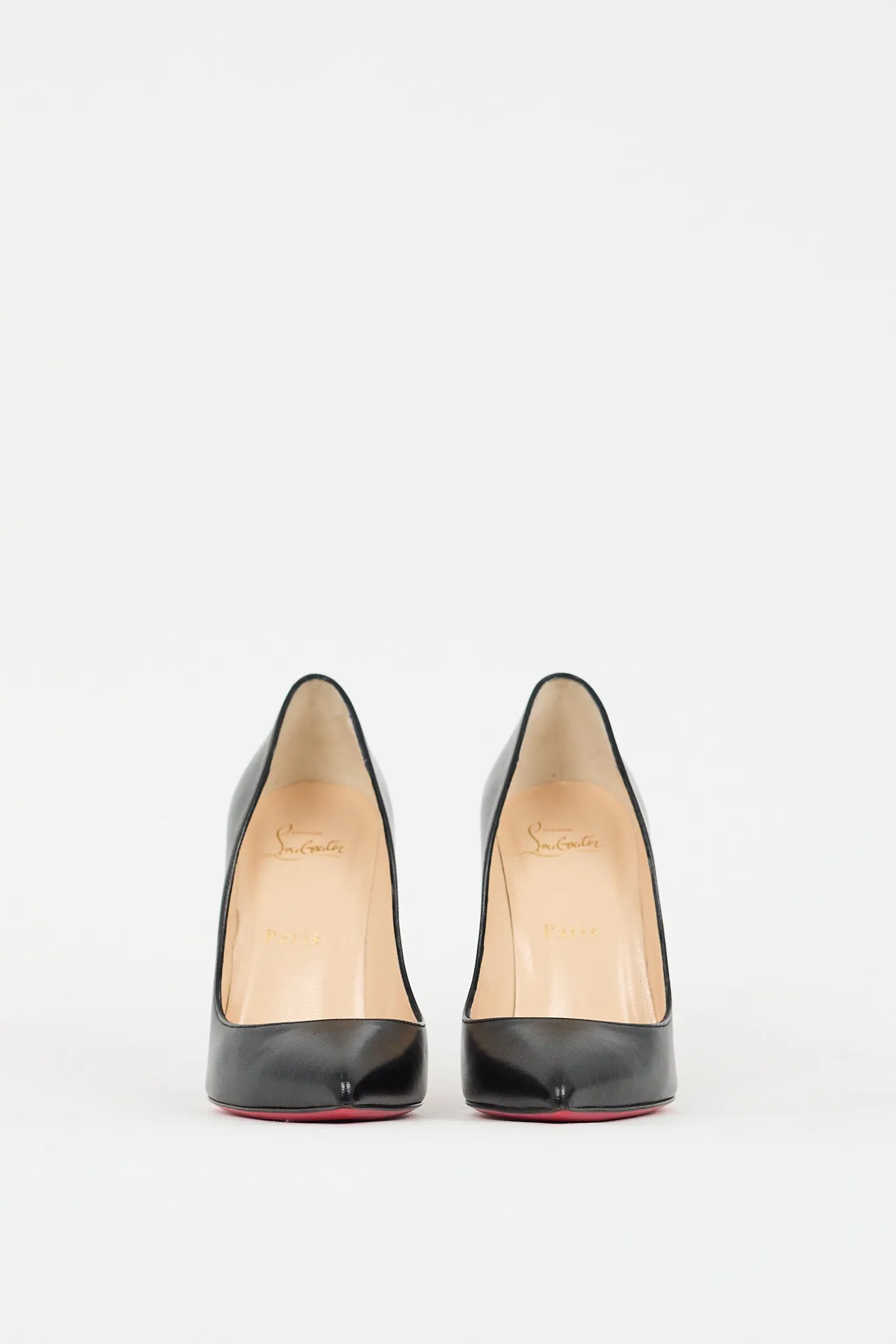 Black Leather Pigalle Follies 100 Pump