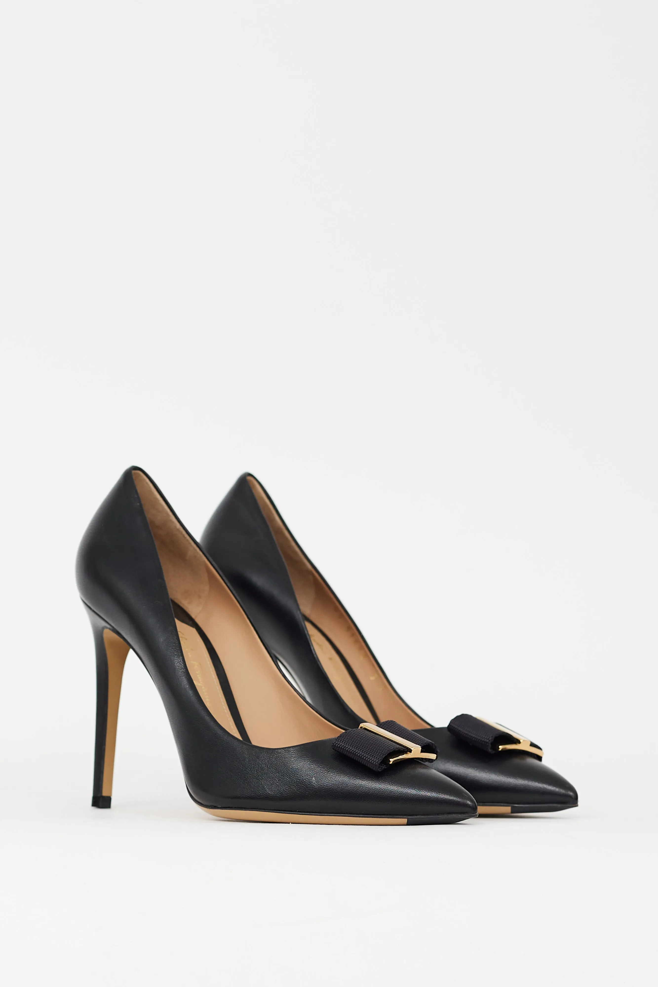 Black Leather Zeri Pump