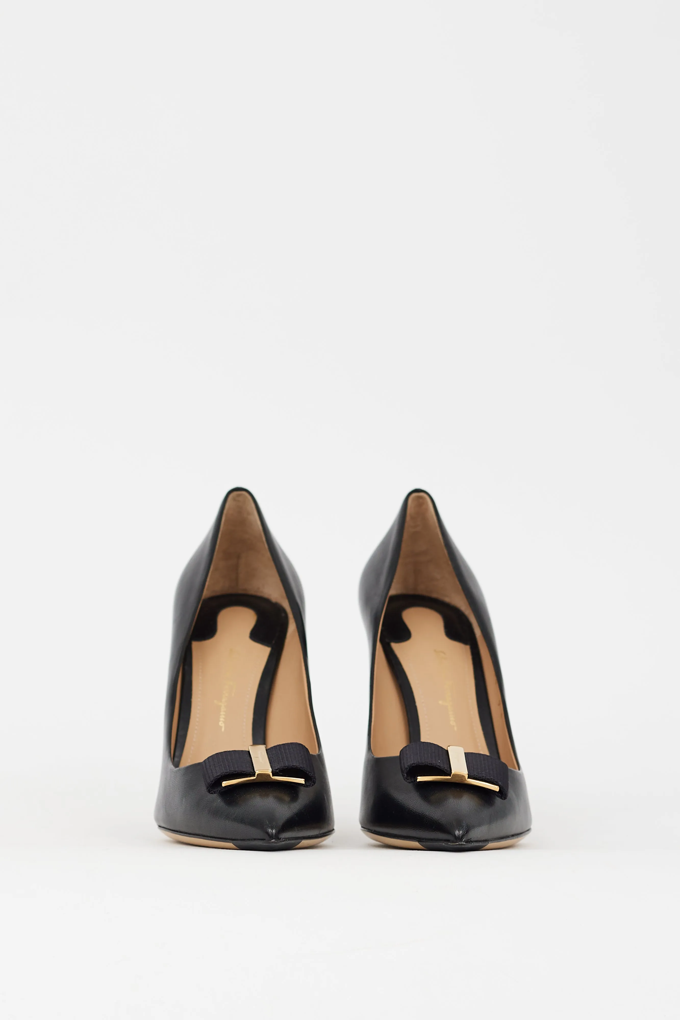 Black Leather Zeri Pump