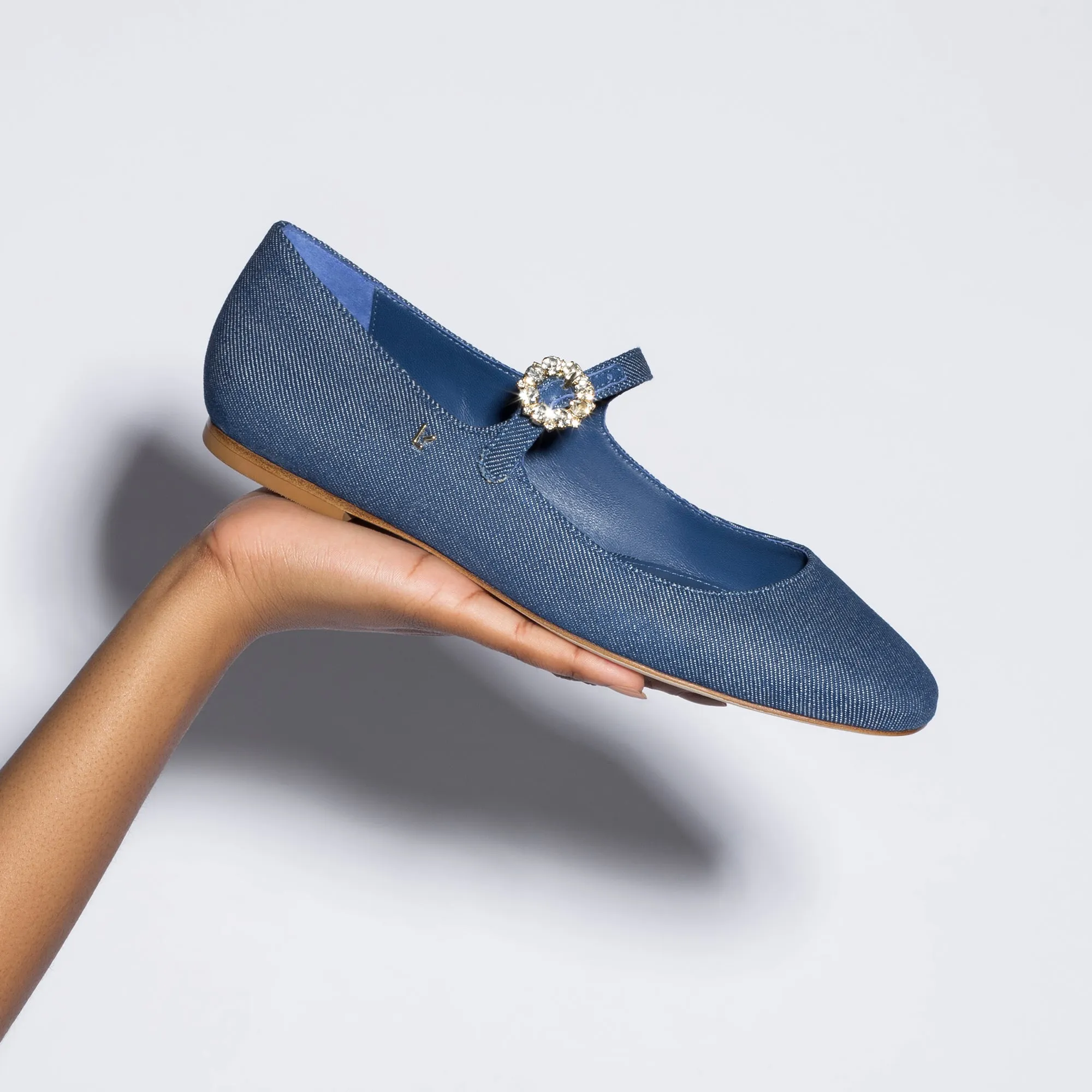 Womens Blue Denim Blair Ballet Flat - Stylish and Comfortable Footwear