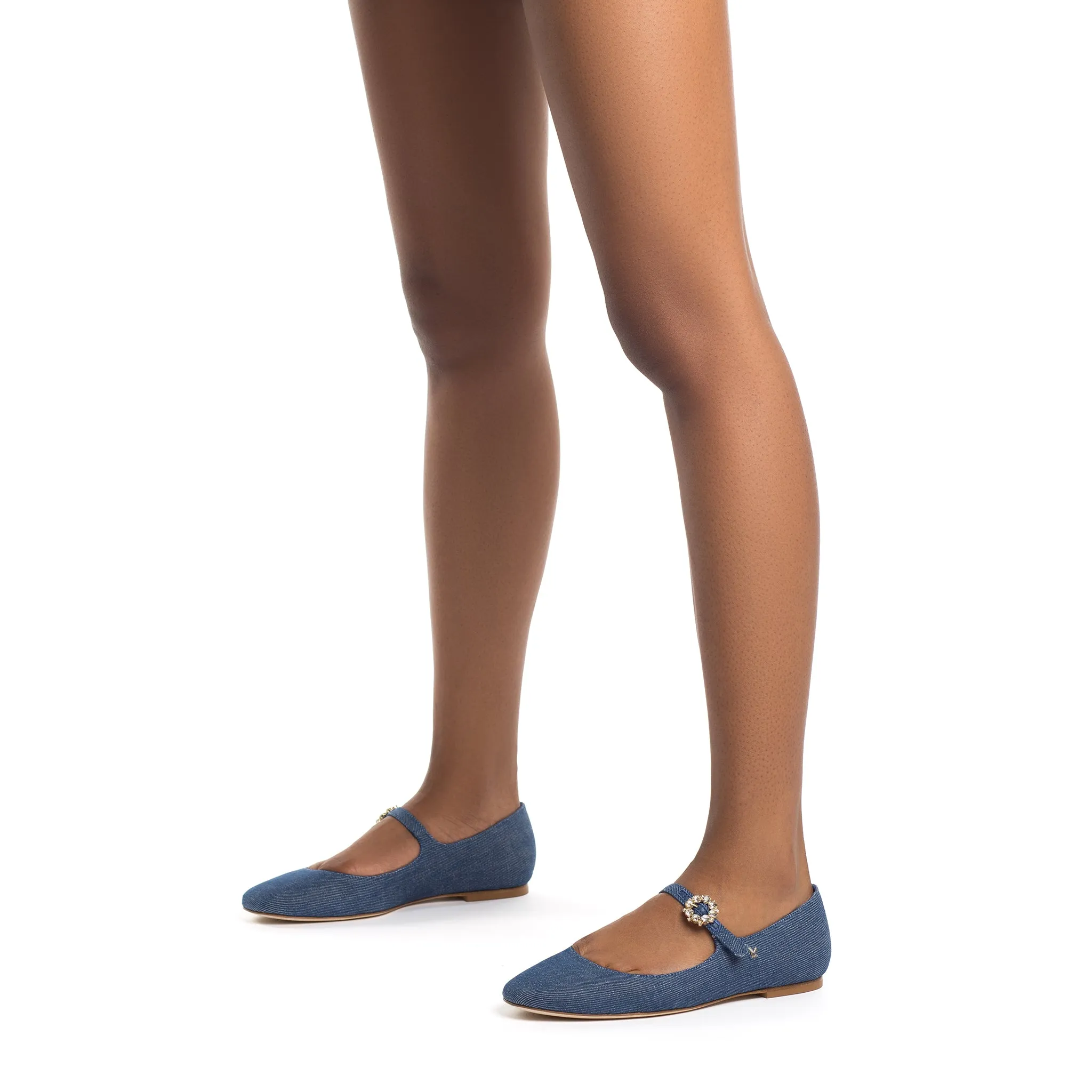 Womens Blue Denim Blair Ballet Flat - Stylish and Comfortable Footwear