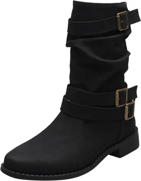 Boots for Women, Lace Up Zip High Heel Booties Shoes Square Toe Chunky Platform Boots Combat Wedge Ankle Booties