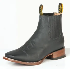 Botines Vaqueros Rodeo Clasicos de Piel Genuina para Hombre 'El General' - ID: 126610