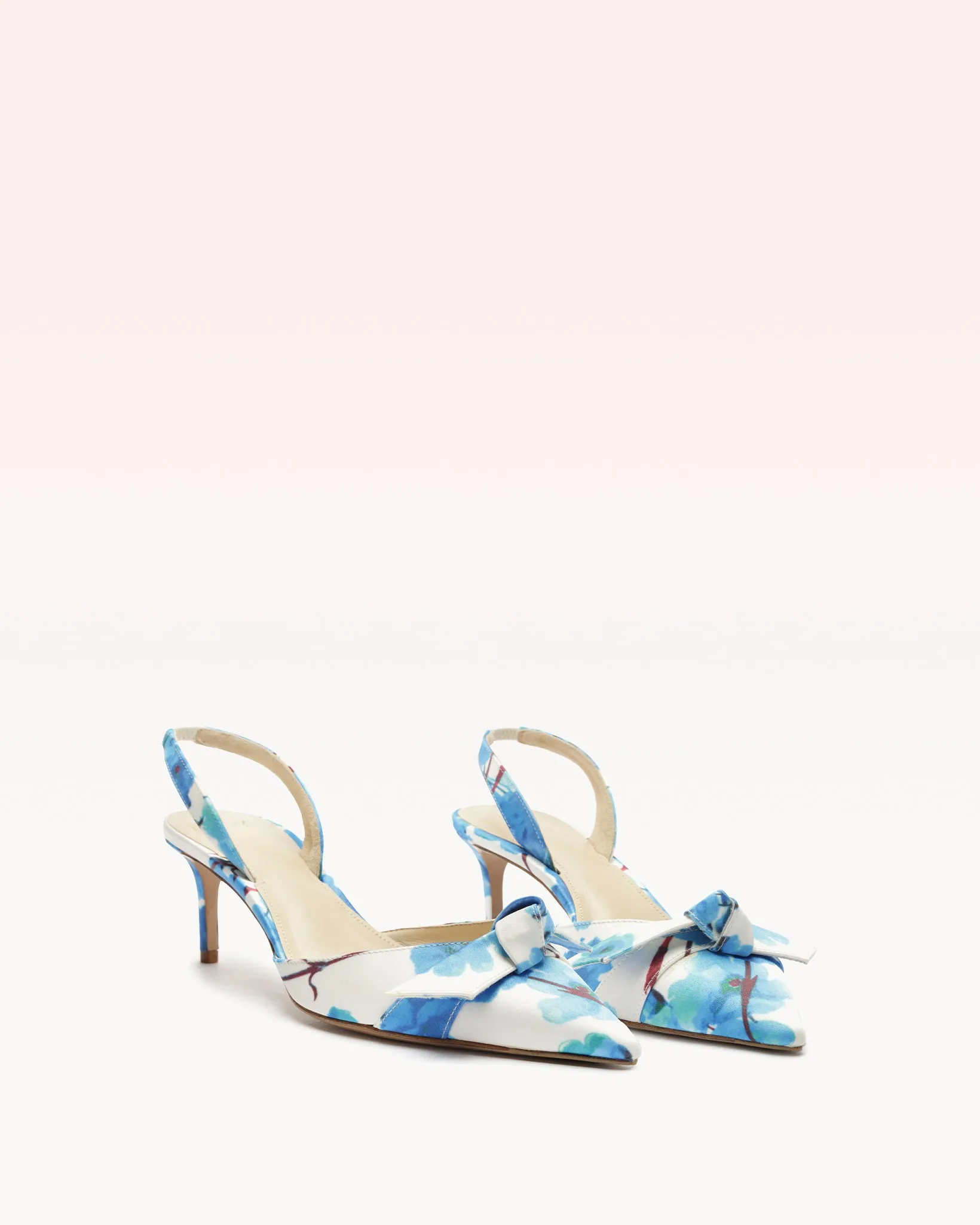 Clarita Slingback 60 Floral Blue