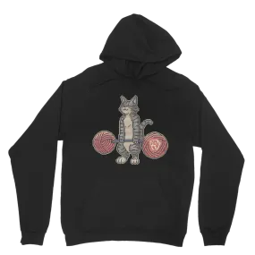 Deadlifting Tabby Cat [16-bit Pixel Edition] Hoodie (UK)