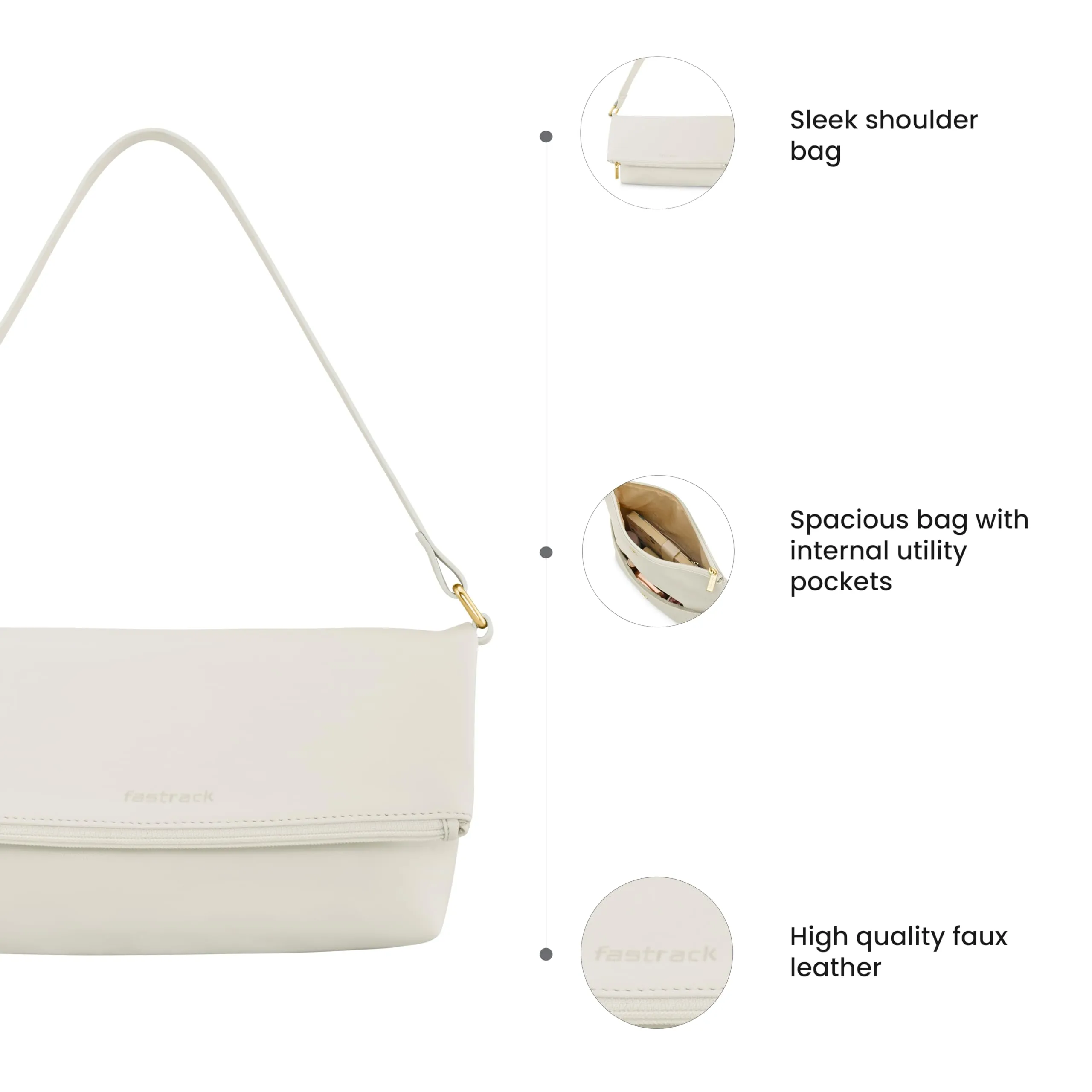 Fastrack Women's Western (Pearl White)