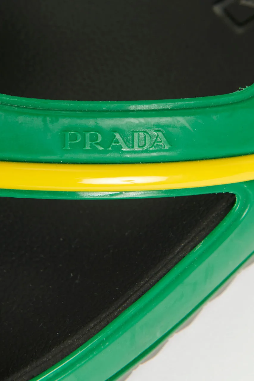 Green Rubber Preowned Sandal