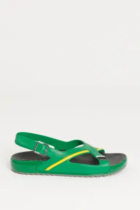 Green Rubber Preowned Sandal