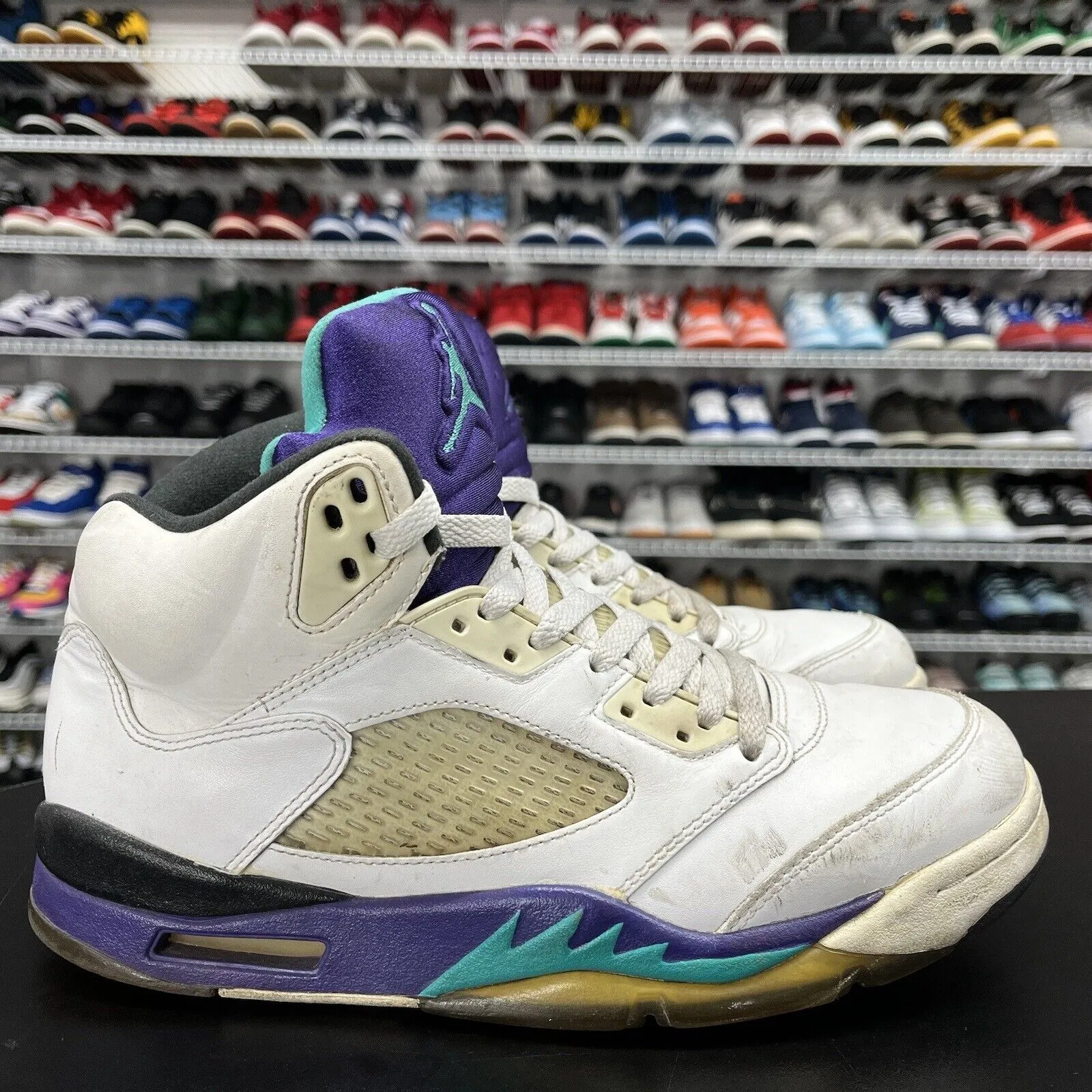 Nike Air Jordan 5 Retro Grape 2013 138027-108 Men's Size 9 No Insole