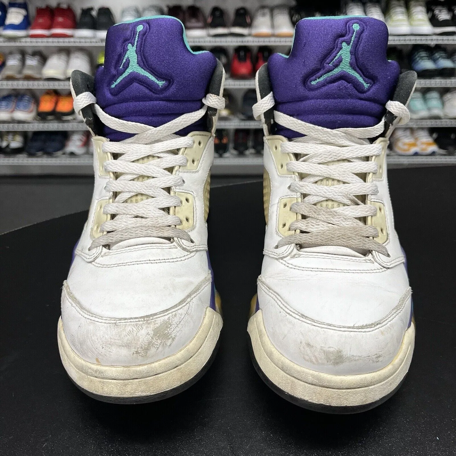 Nike Air Jordan 5 Retro Grape 2013 138027-108 Men's Size 9 No Insole