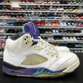 Nike Air Jordan 5 Retro Grape 2013 138027-108 Men's Size 9 No Insole