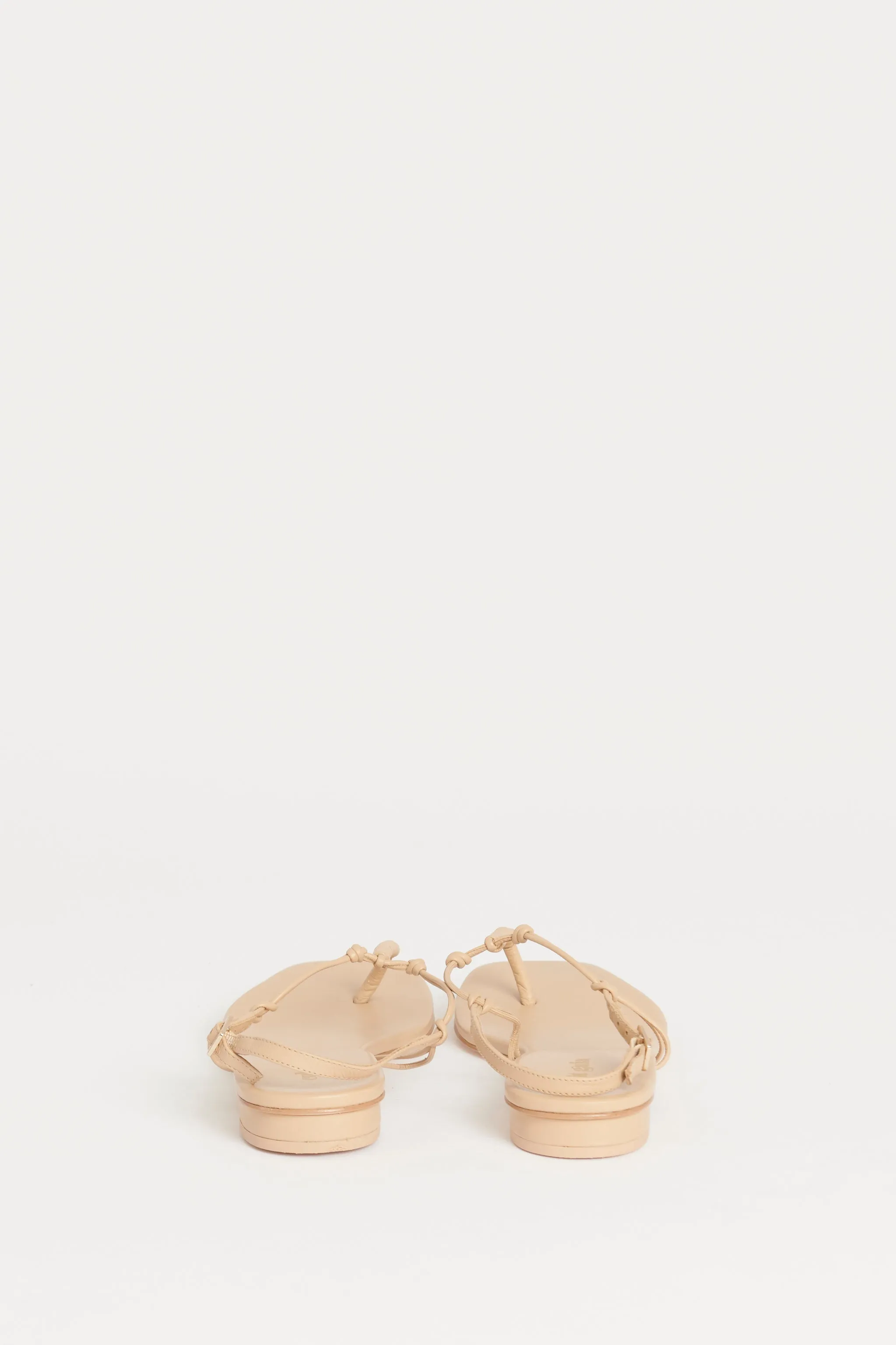 Nude T-Bar Preowned Sandals