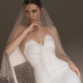 One Layer Cathedral Wedding Veil