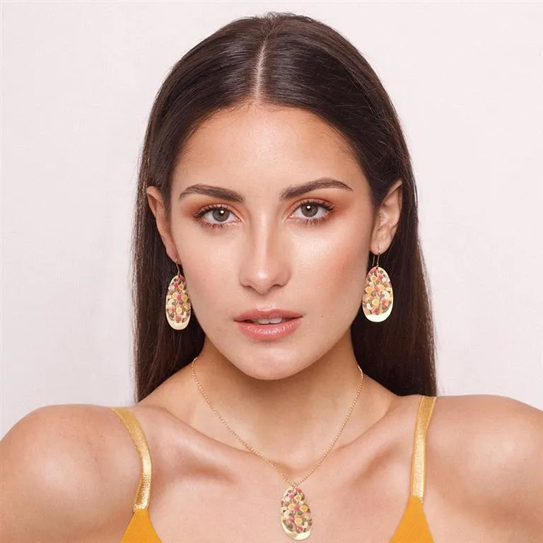 RAS Mimosa Gold Big Earrings