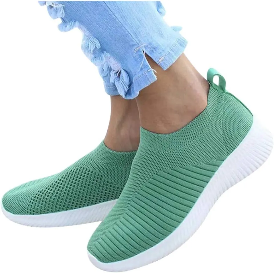 Running Shoes Women Sneakers Tennis Workout Walking Gym Lightweight Casual Shoes Women Loafer Shoes for Women Slip On Sneakers Women Arch Support
