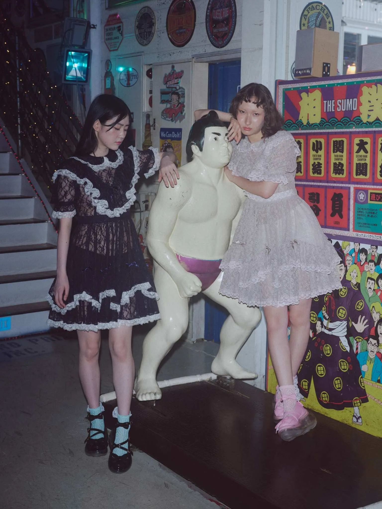 Tea Party Moon / Black / JennyFax × Angelic Pretty