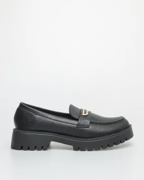 Tomaz NN294 Ladies Gold Buckle Loafers