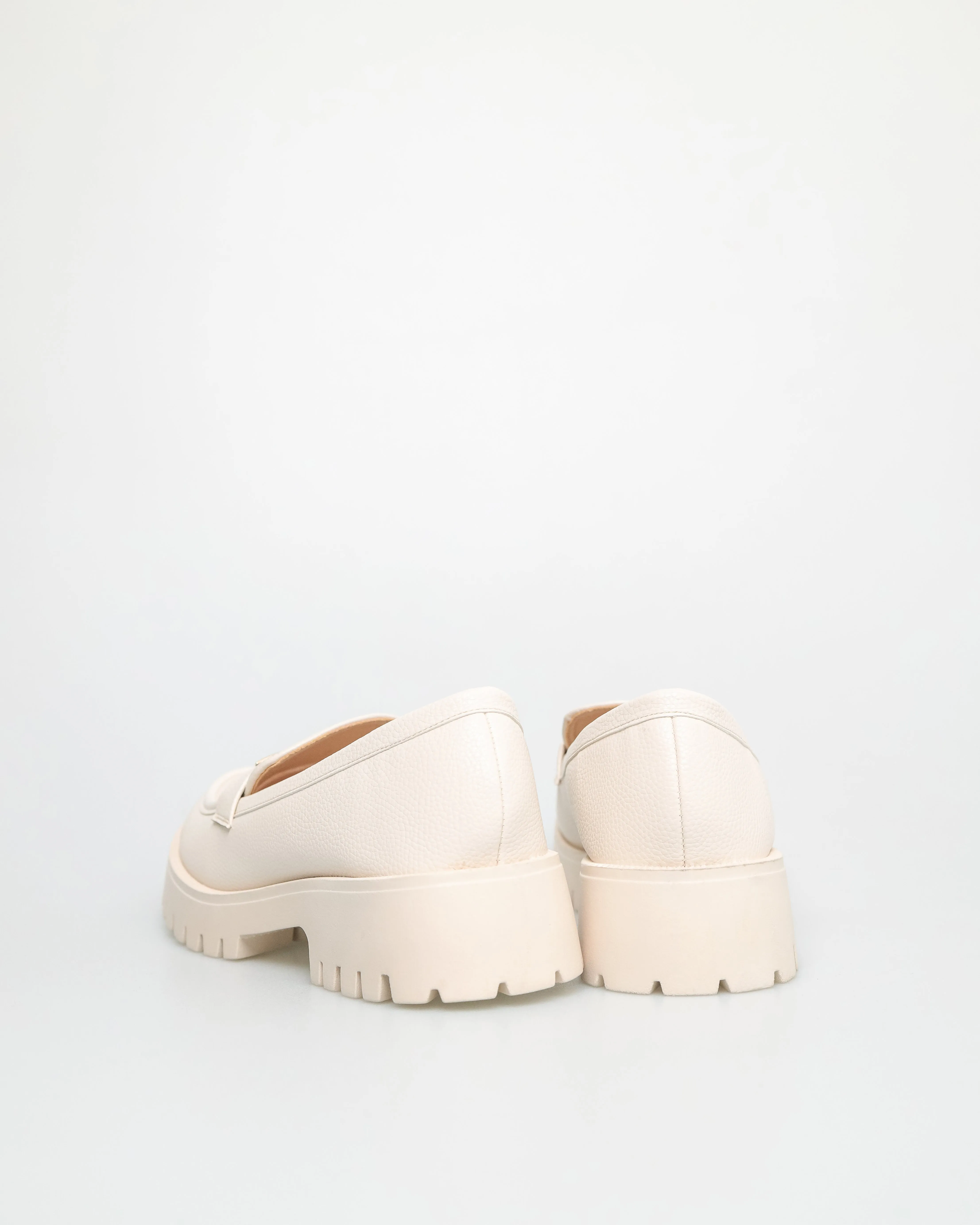Tomaz NN294 Ladies Gold Buckle Loafers