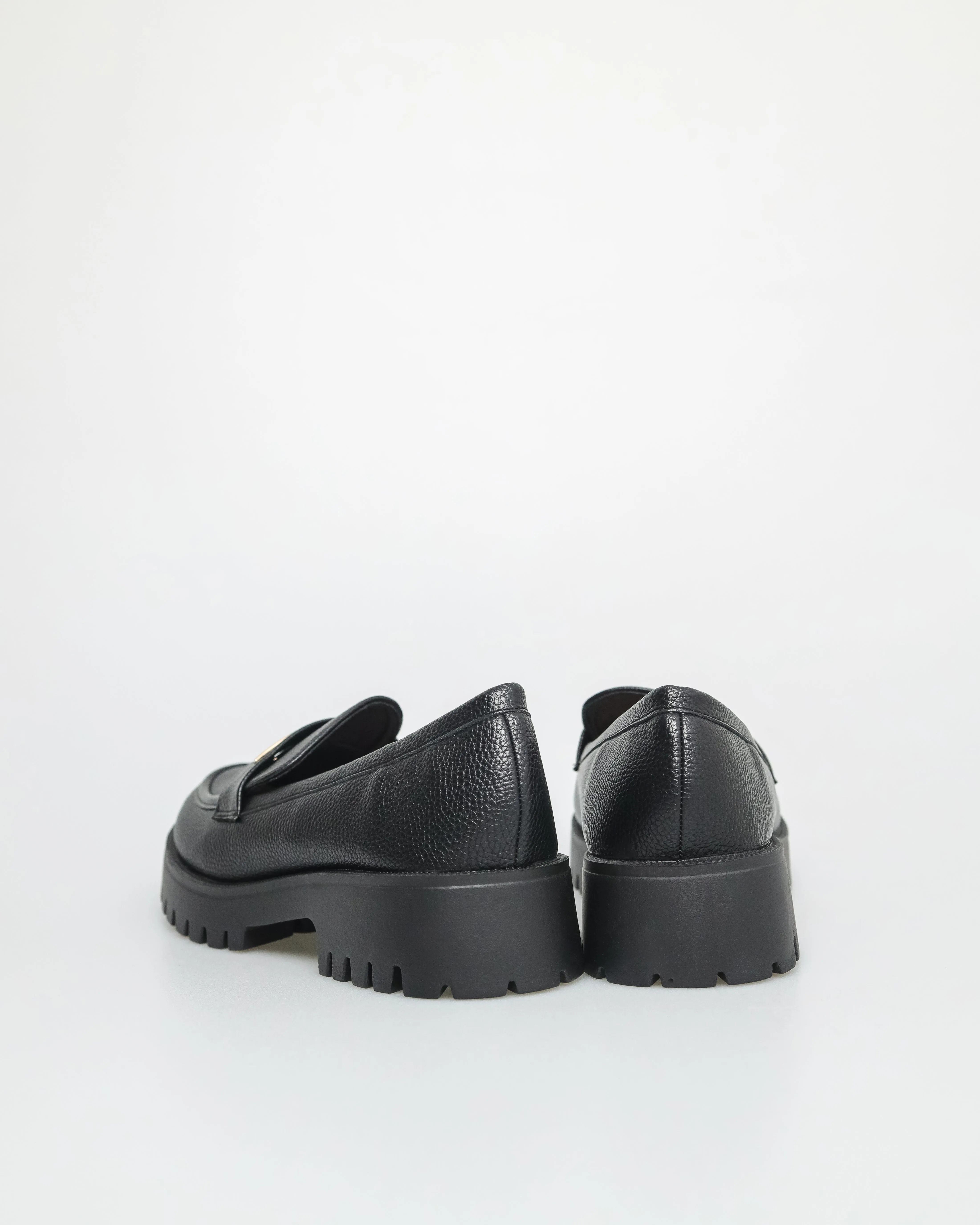 Tomaz NN294 Ladies Gold Buckle Loafers