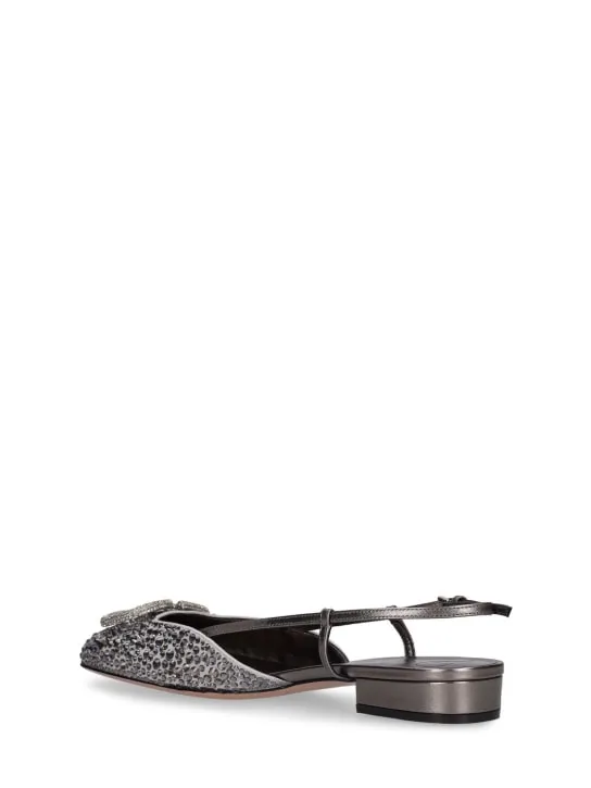 Valentino Garavani   20mm V Logo leather slingbacks 