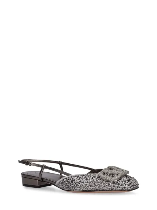 Valentino Garavani   20mm V Logo leather slingbacks 