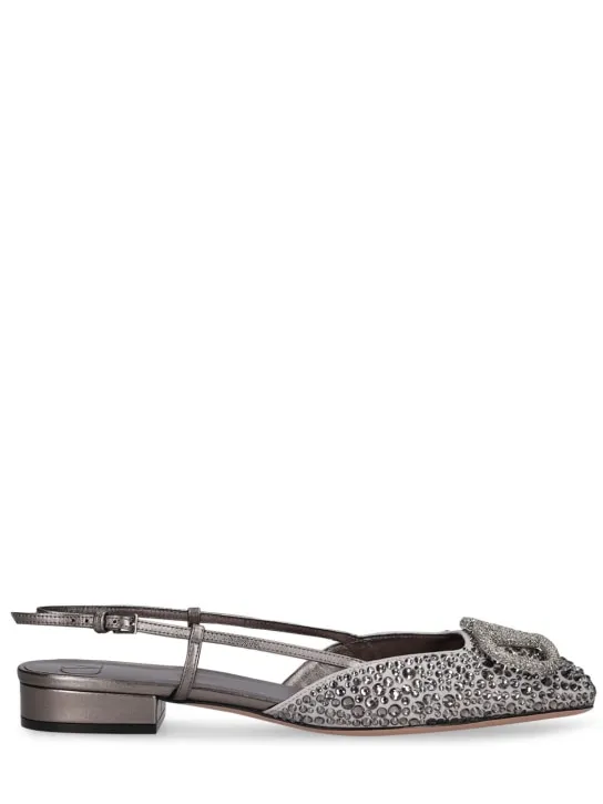 Valentino Garavani   20mm V Logo leather slingbacks 