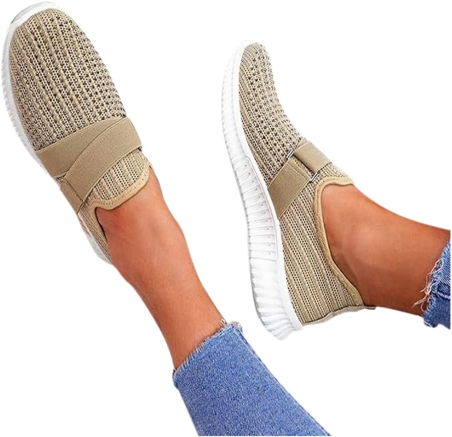 Women's Fashion Sneaker Non Slip Lace Up Comfort Women's Work or Walking Sneakers Walking Shoes Loafer Flats for Women Sneakers for Women Slip On